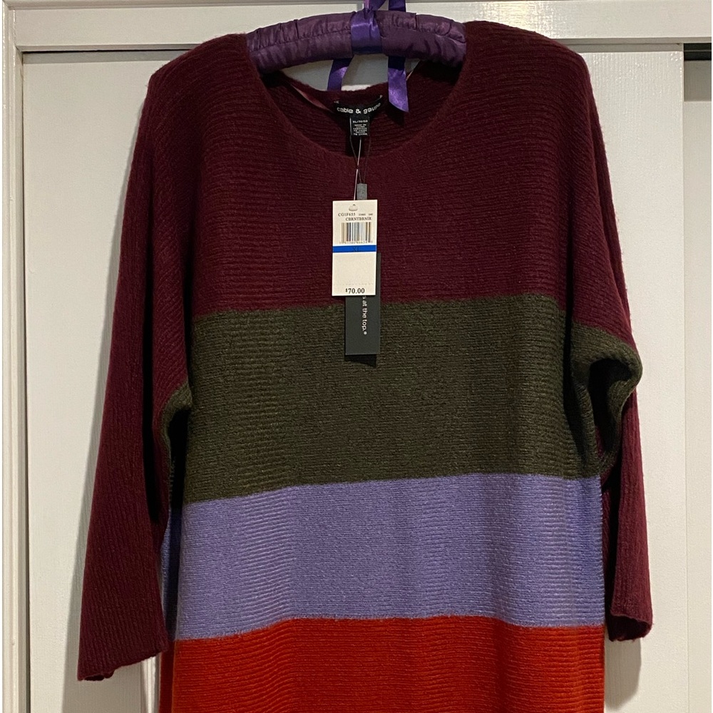 Long tunic length sweater NWT